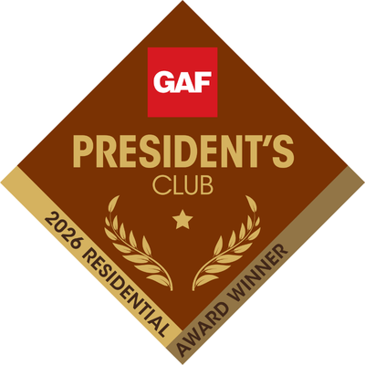 gaf roofing presidents club winner