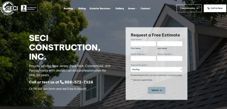Seci Construction New Website designed by TheeDigital