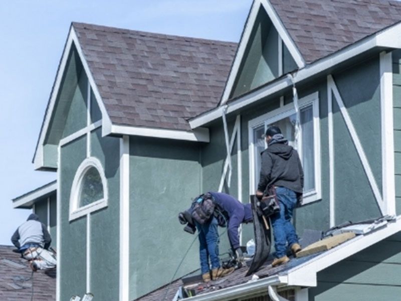 winter and rainy weather roofing